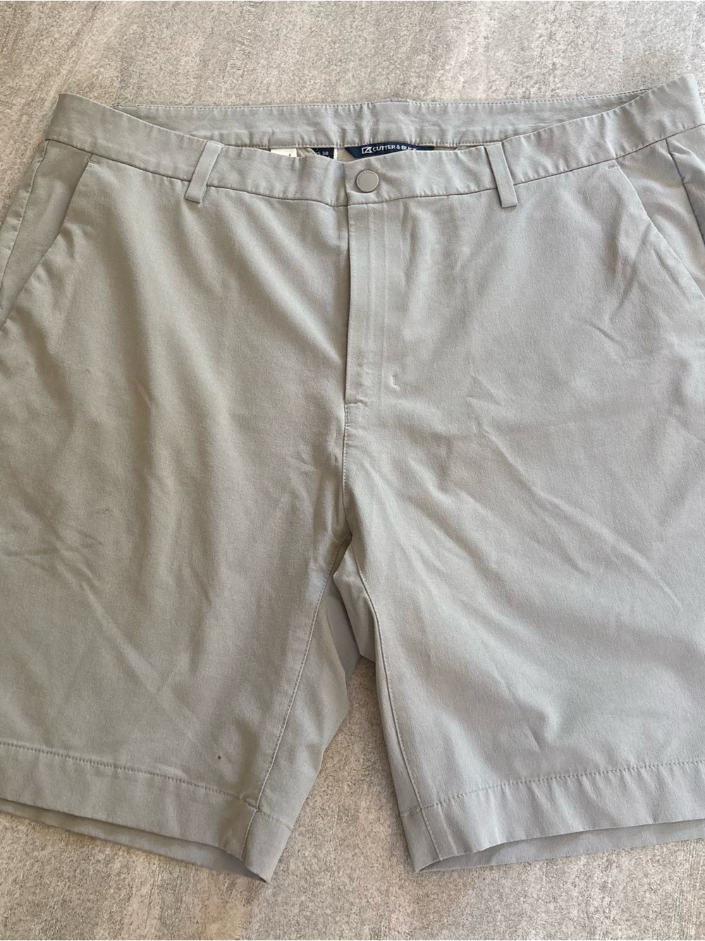 3 PAIR Men's Light Gray Performance Shorts - Cutter & Buck SZ-38
